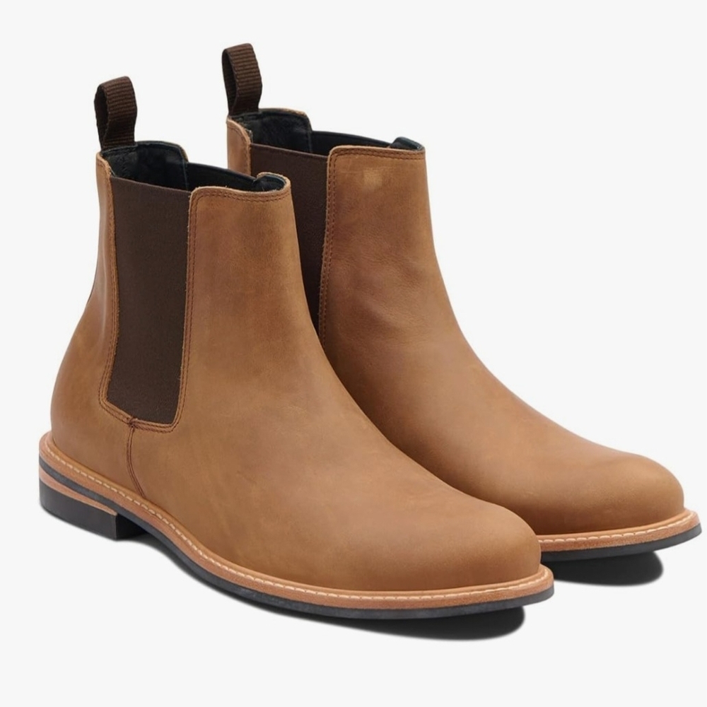 Nisolo Mens All Weather Leather Chelsea Boots - Size 12